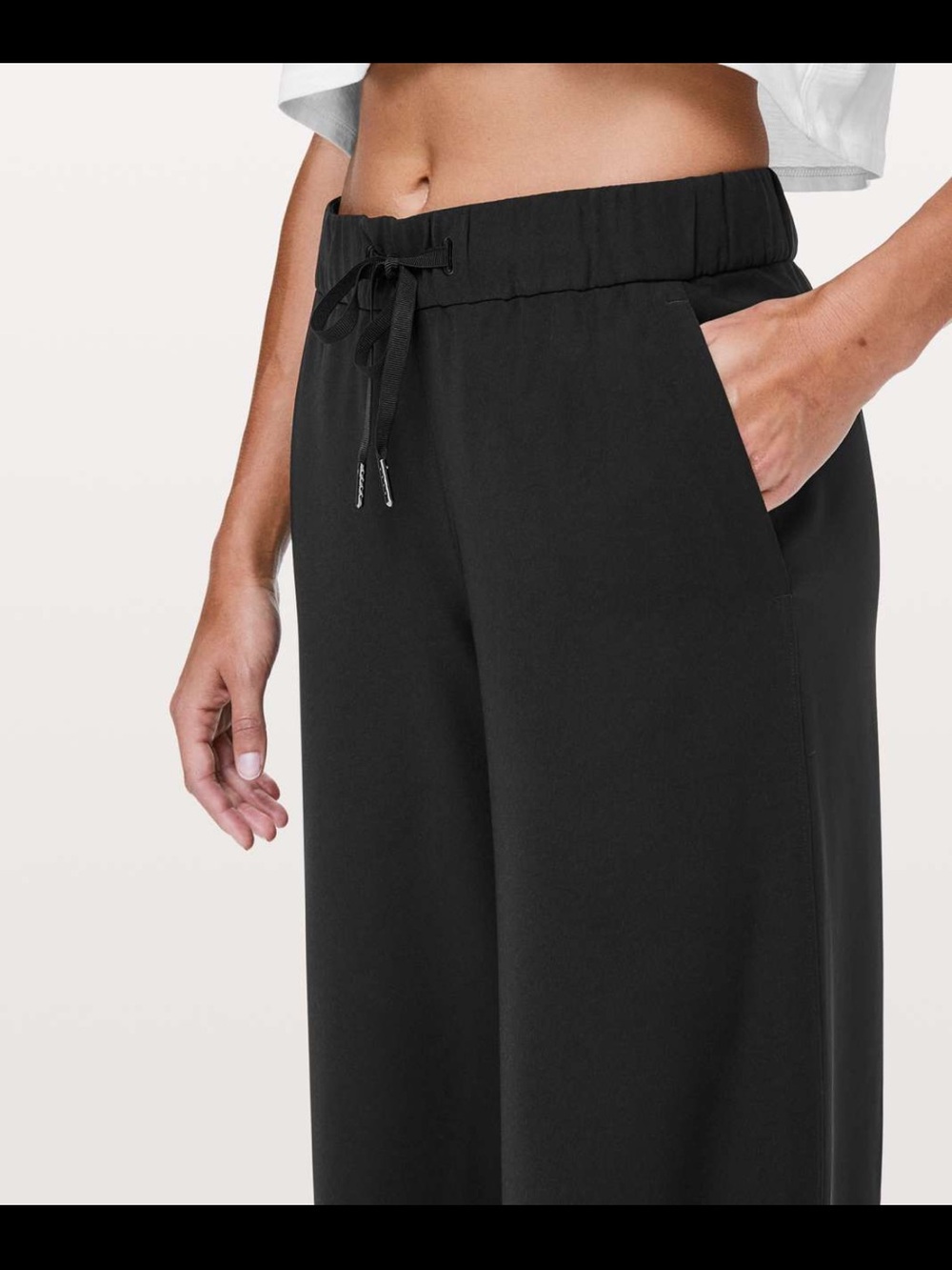 Lululemon On the Fly Wide Leg Pant 31” Black Size 6